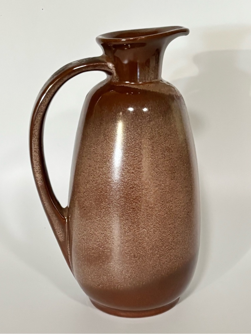 Vintage Frankoma Pottery 835 Plainsman Brown Syrup Pitcher Jug Ewer Mid Century